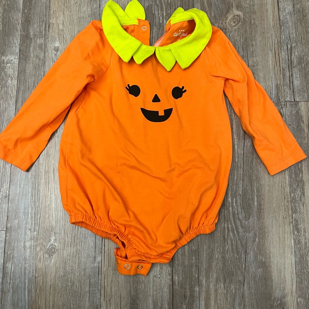 Orange Pumpkin Baby onesie Costume